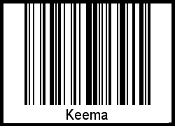 Barcode des Vornamen Keema