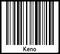 Interpretation von Keno als Barcode
