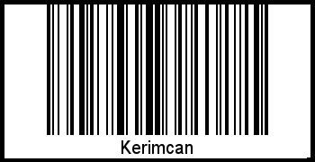 Barcode des Vornamen Kerimcan