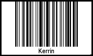 Kerrin als Barcode und QR-Code