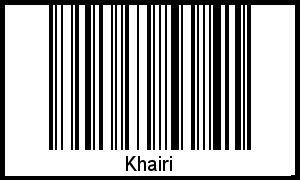 Interpretation von Khairi als Barcode