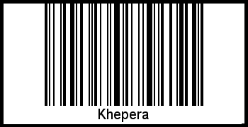 Barcode des Vornamen Khepera