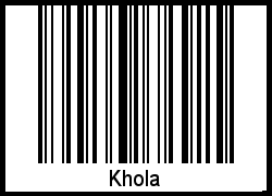 Interpretation von Khola als Barcode