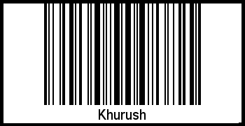 Khurush als Barcode und QR-Code