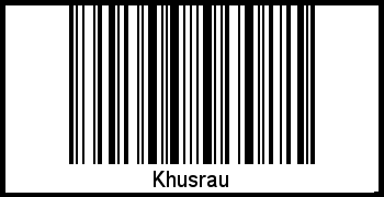 Interpretation von Khusrau als Barcode