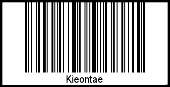 Barcode des Vornamen Kieontae