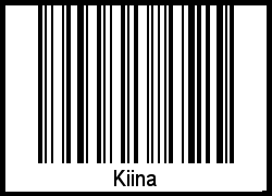 Interpretation von Kiina als Barcode