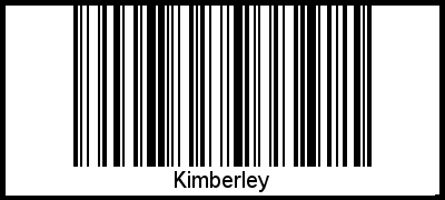 Der Voname Kimberley als Barcode und QR-Code