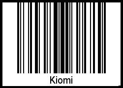 Interpretation von Kiomi als Barcode