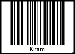 Interpretation von Kiram als Barcode