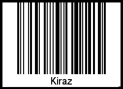Der Voname Kiraz als Barcode und QR-Code