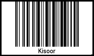 Kisoor als Barcode und QR-Code