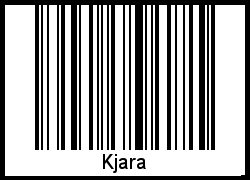 Kjara als Barcode und QR-Code