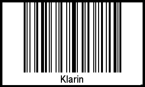 Der Voname Klarin als Barcode und QR-Code