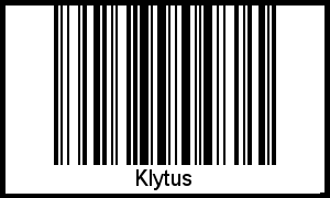 Klytus als Barcode und QR-Code
