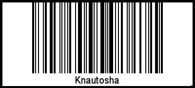 Knautosha als Barcode und QR-Code