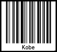 Interpretation von Kobe als Barcode