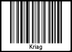 Barcode-Grafik von Kriag