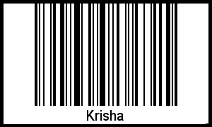 Interpretation von Krisha als Barcode