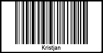 Barcode des Vornamen Kristjan