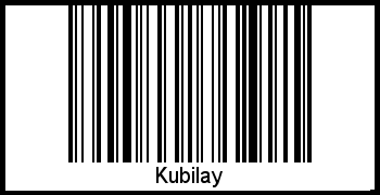Der Voname Kubilay als Barcode und QR-Code