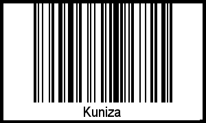 Kuniza als Barcode und QR-Code
