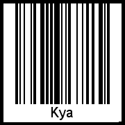 Interpretation von Kya als Barcode