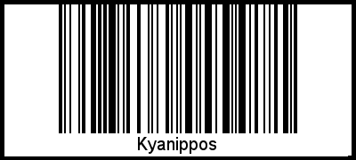 Interpretation von Kyanippos als Barcode