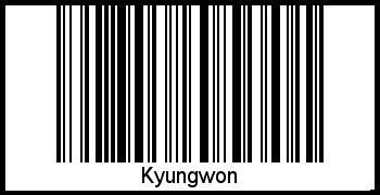 Kyungwon als Barcode und QR-Code