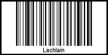 Lachlain als Barcode und QR-Code