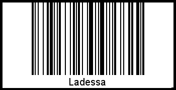 Ladessa als Barcode und QR-Code