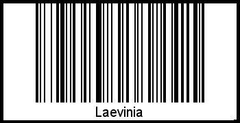 Barcode des Vornamen Laevinia