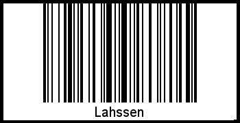 Interpretation von Lahssen als Barcode
