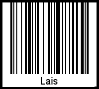 Barcode des Vornamen Lais
