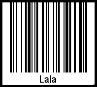Interpretation von Lala als Barcode
