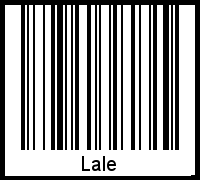 Der Voname Lale als Barcode und QR-Code