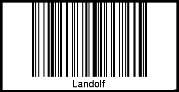 Interpretation von Landolf als Barcode