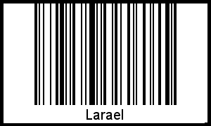 Larael als Barcode und QR-Code