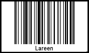 Barcode des Vornamen Lareen