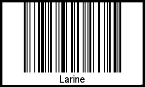 Barcode des Vornamen Larine