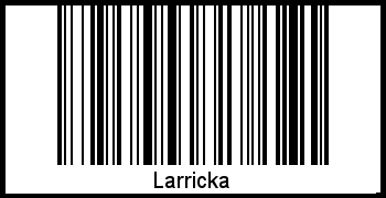 Der Voname Larricka als Barcode und QR-Code