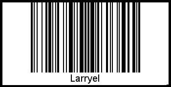 Larryel als Barcode und QR-Code