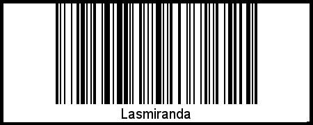 Lasmiranda als Barcode und QR-Code