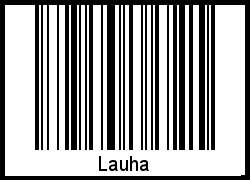Der Voname Lauha als Barcode und QR-Code