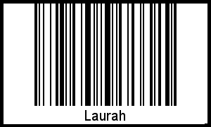 Interpretation von Laurah als Barcode