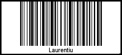 Barcode des Vornamen Laurentiu