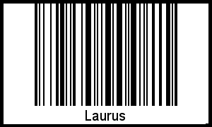 Barcode des Vornamen Laurus
