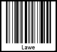 Interpretation von Lawe als Barcode