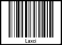 Interpretation von Laxci als Barcode
