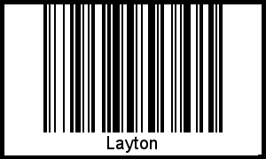 Interpretation von Layton als Barcode